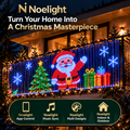 Tenda LED Noelight sul balcone